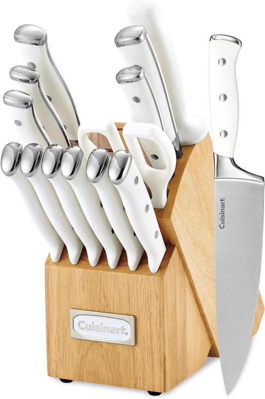 14-Piece Knife Set with Hardwood Block – Stainless Steel Blades